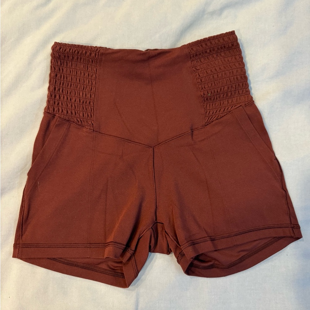 Aerie High Waisted Athletic Shorts with pockets